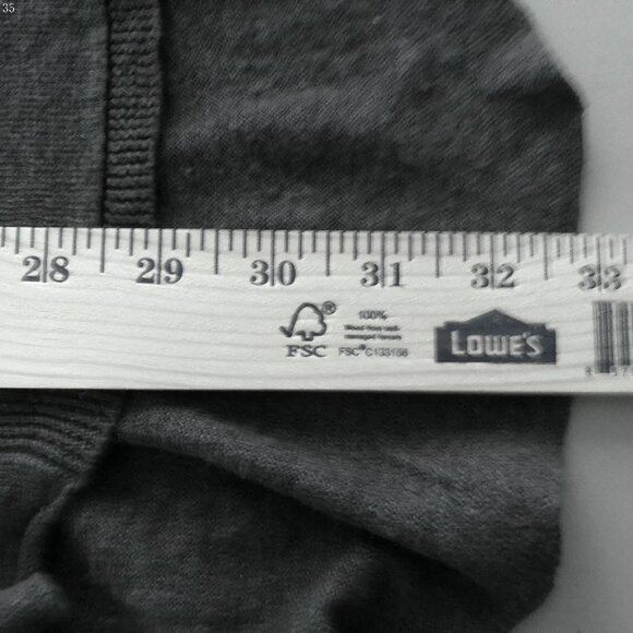 Anthropologie Angel of the North 3/4 Sleeve Open Front Linen Navy Cardigan XL - Picture 9 of 9